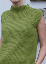 Alpaca and Organic Cotton High Neck Vest