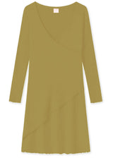 BLUSBAR ASYMMETRICAL women's dress in pure merino wool