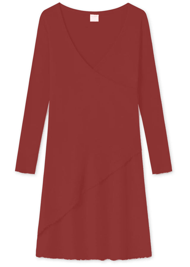 BLUSBAR ASYMMETRICAL women's dress in pure merino wool