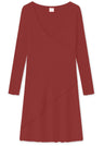 BLUSBAR ASYMMETRICAL women's dress in pure merino wool