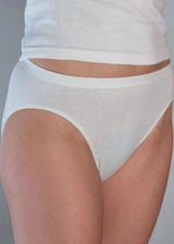 High-leg briefs in organic cotton