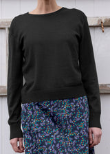 Pullover Cropped in Lana e Cotone Biologico