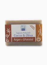 Sapone naturale all'olio di cocco e oliva con argan e ghassoul - Altramoda