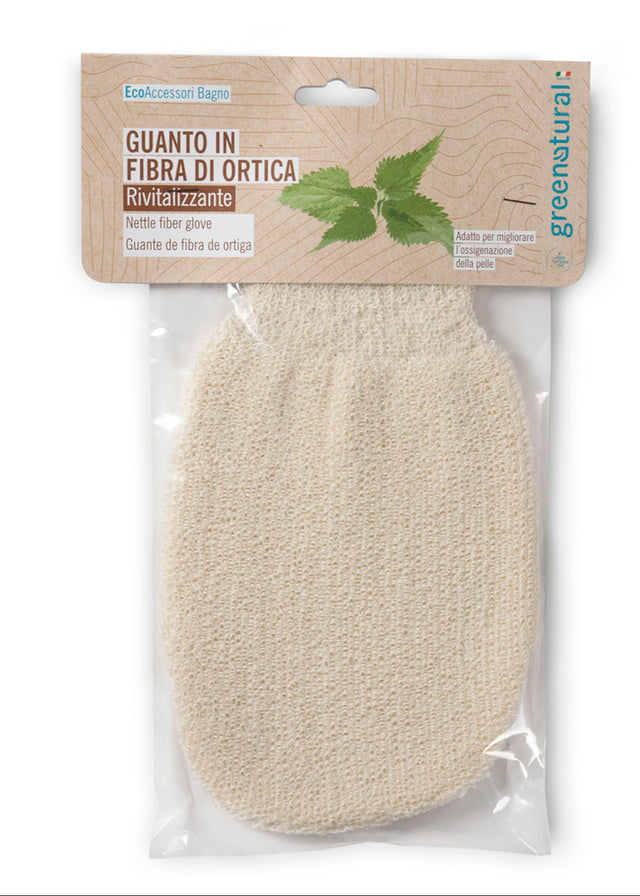 Nettle fiber bath glove