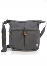 Shoulder bag with 2 pockets in hemp