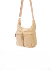 Shoulder bag with 2 pockets in hemp