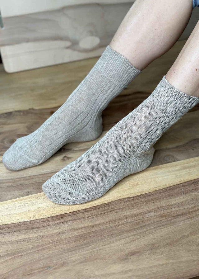 100% hemp heavy short sock