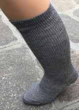 Long socks for children in natural wool and organic cotton