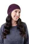 Cappello Bicolore unisex in pura baby alpaca