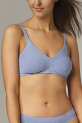 Seamless cup bra in organic fair cotton