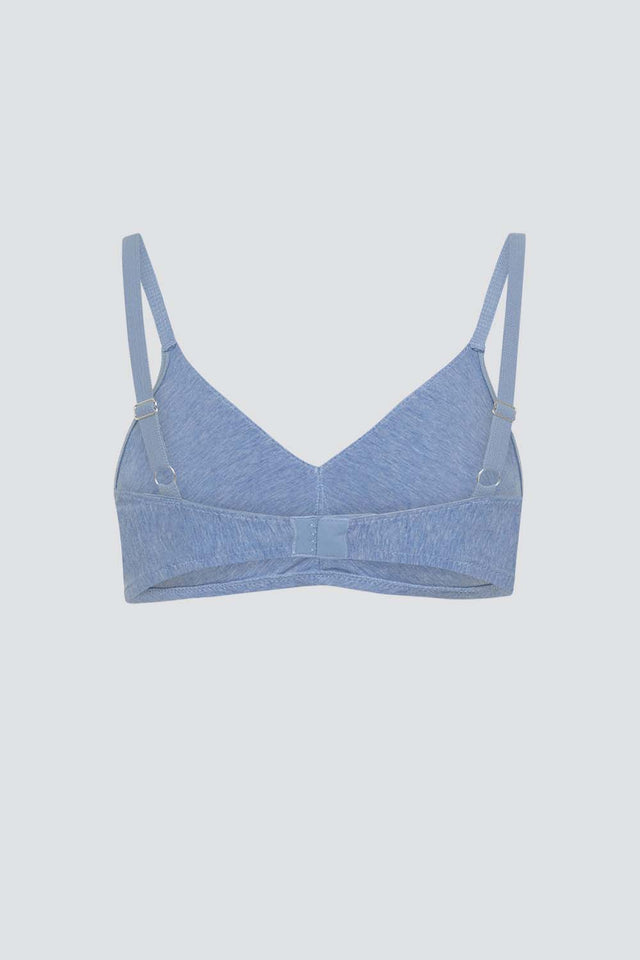 Seamless cup bra in organic fair cotton