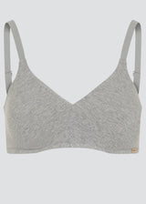 Seamless cup bra in organic fair cotton