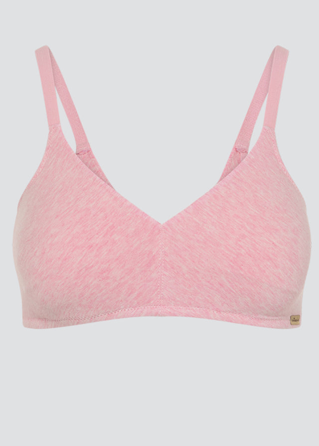 Seamless cup bra in organic fair cotton