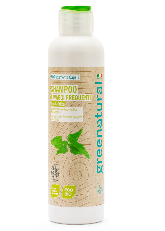 Shampoo eco-bio lavaggi frequenti Lino e Ortica - 250ml