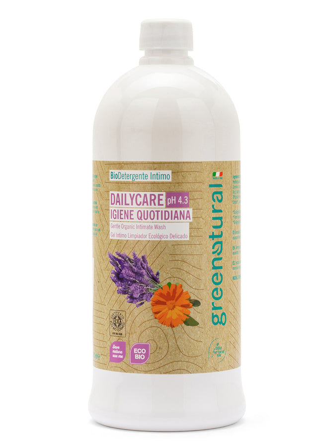 Eco-organic intimate cleanser Calendula, Lavender and Blueberry - 1 lt