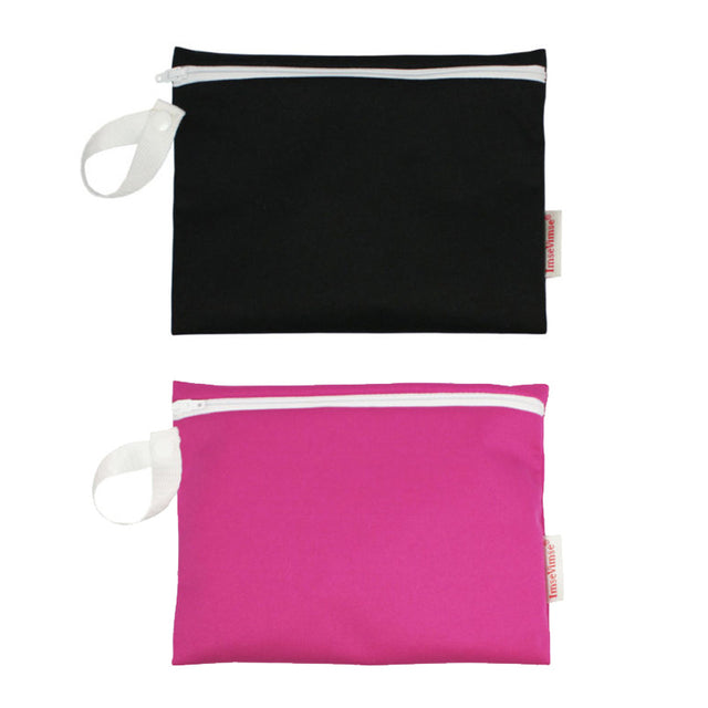 Zippered sanitary napkin bag