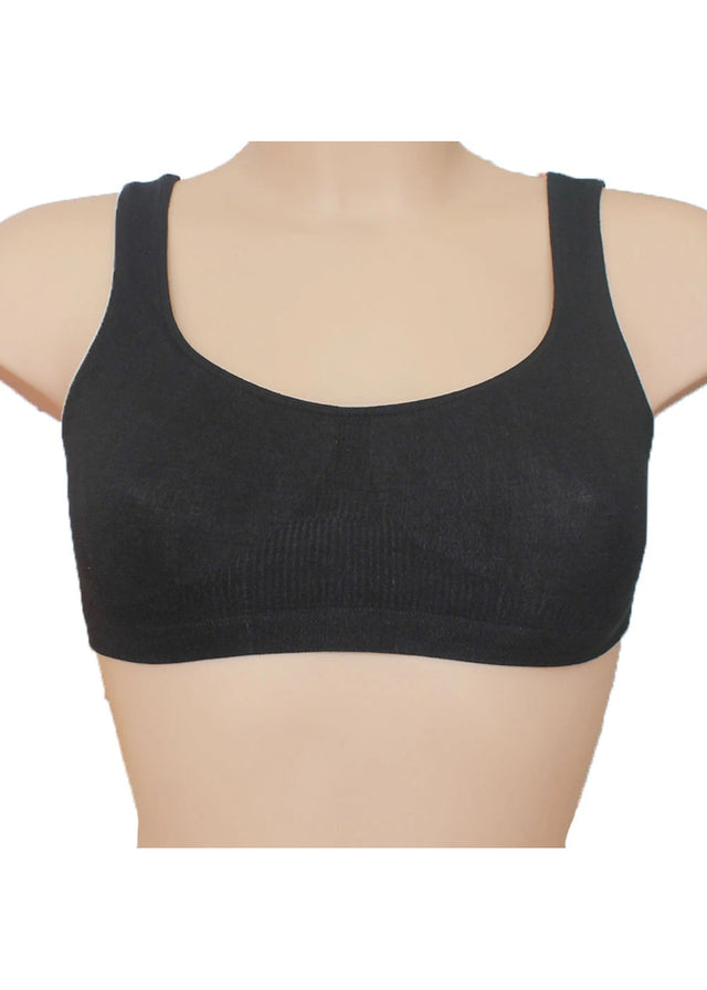 TOP-FIT wide shoulder bra in Bamboo and Castor