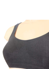 TOP-FIT wide shoulder bra in Bamboo and Castor