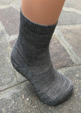 Short socks in natural wool and organic cotton