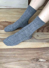 Moretto unisex short sock in organic wool and cotton