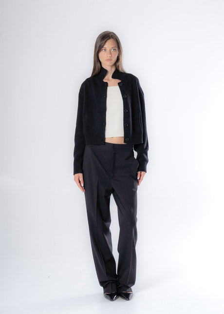 Women's Responsible Wool and Cashmere Jacket with Pockets