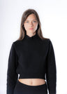 Women's Short Turtleneck Sweater in Responsible Wool and Cashmere