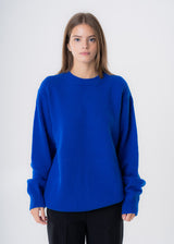 Maglione girocollo da donna in lana responsabile e cashmere