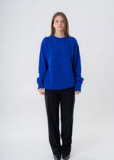 Maglione girocollo da donna in lana responsabile e cashmere