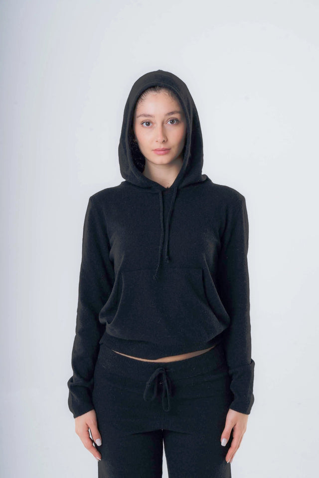 Women's Recycled Cashmere Hooded Sweater