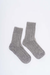 Moretto unisex short sock in organic wool and cotton