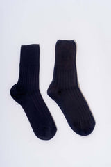 Unisex short medical sock in dyed organic cotton