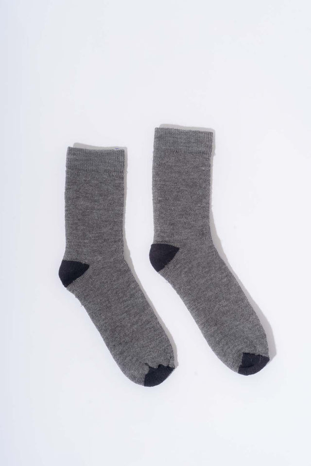 Short socks in natural wool sponge