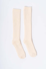 Long unisex sock Undyed organic cotton sponge