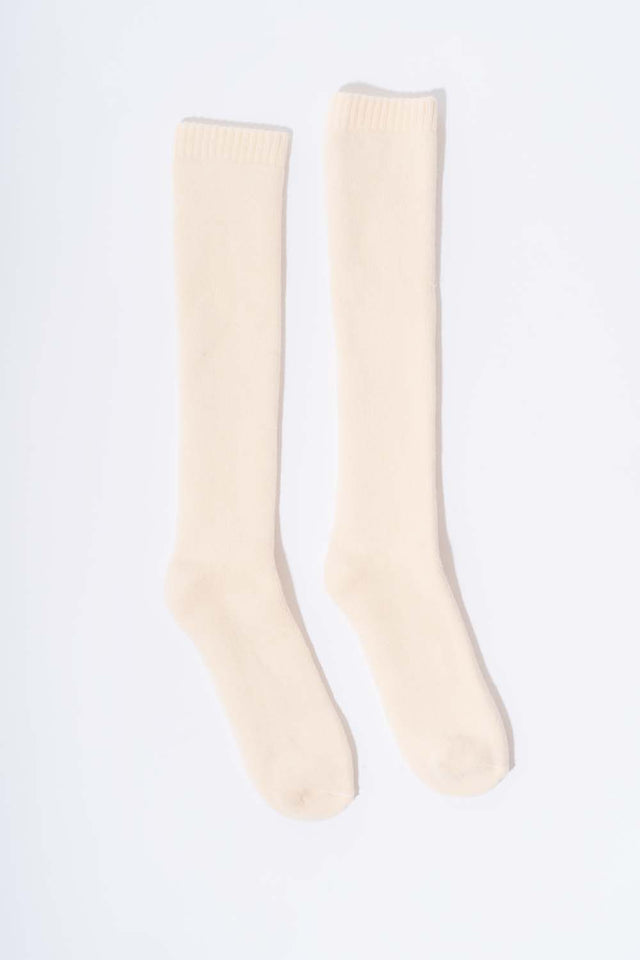 Long unisex sock Undyed organic cotton sponge