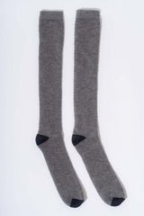 Long socks in natural wool sponge