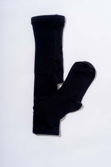 Black women's tights in organic cotton