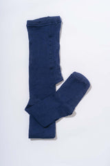 Blue women's tights in wool and silk