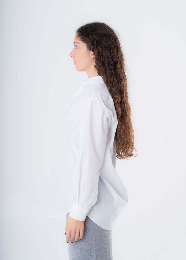 Women's basic shirt in pure organic cotton