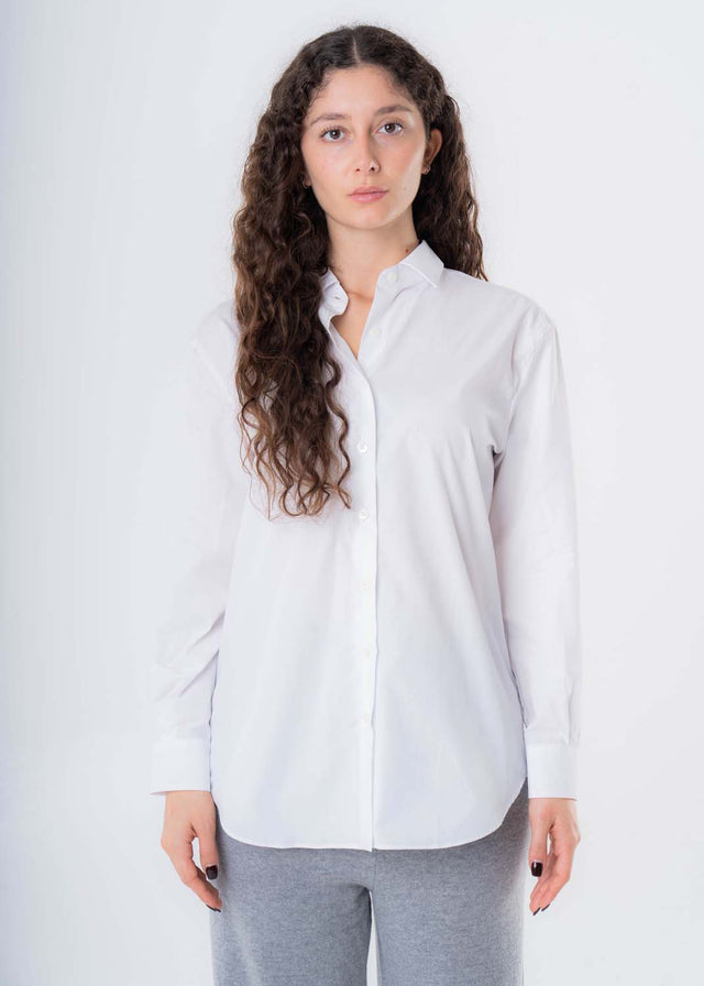 Women's basic shirt in pure organic cotton