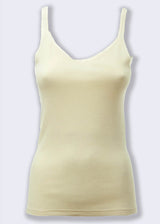 Women's Organic Wool and Silk Narrow Strap Tank Top