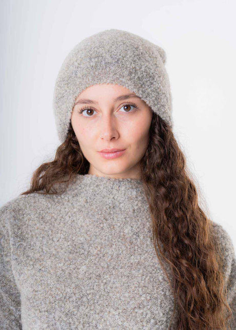 Cappello Greta da donna in Lana Bouclè e Seta