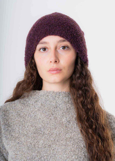 Cappello Greta da donna in Lana Bouclè e Seta