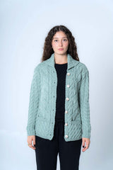 Cardigan da donna in lana merinos supersoft con bottoni