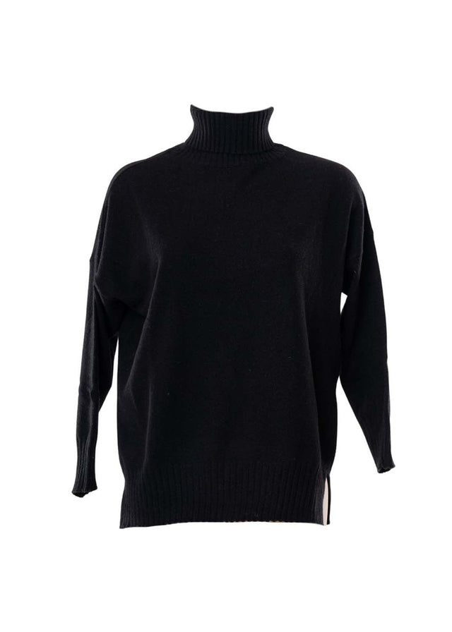 Maglione Dolcevita Over da donna in Cashmere riciclato