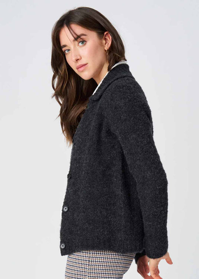 Hedda women's jacket in Bouclè Wool and Silk