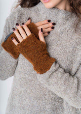 Greta Women's Gloves in Bouclè Wool and Silk