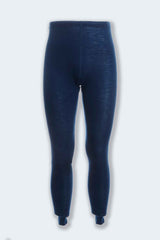 Leggings Unisex Blu in pura lana biologica