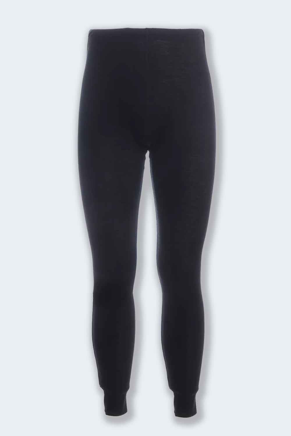 Leggings Unisex Neri in pura lana biologica XS