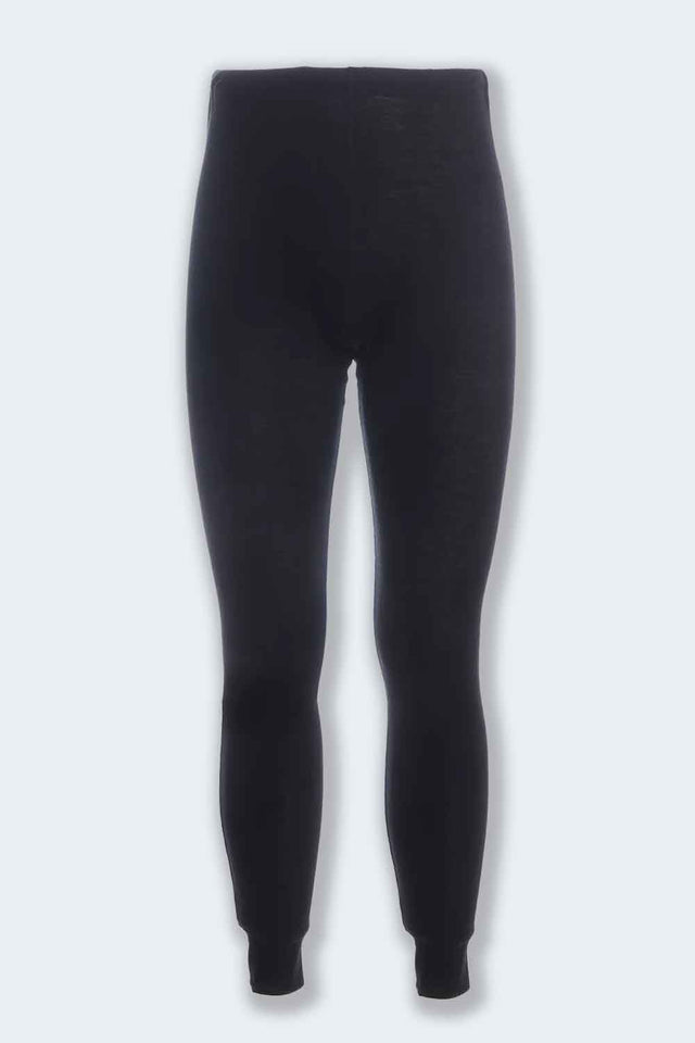 Black Unisex Leggings in Pure Organic Wool