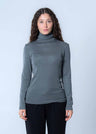 Women's Organic Wool and Silk Turtleneck Sweater